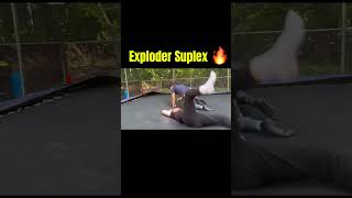 Exploder Suplex 🔥 wrestling wwe aew prowrestling shorts [upl. by Nylirem640]