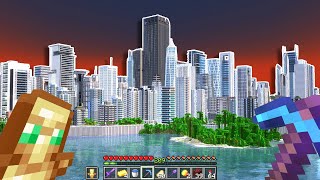 How I Built a MEGA City in Minecraft Survival [upl. by Letha]