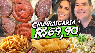 Churrascaria Rodízio Mais Barata 🍖 Norte Grill Churrasco [upl. by Namien]