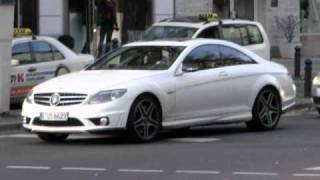 Bushido cruisin in his White CL63 at the Kudamm in Berlin [upl. by Nevs]