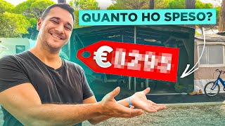 QUANTO HO SPESO per la ROULOTTE stanziale  WEEKLY VLOG [upl. by Reade]