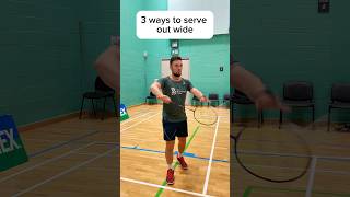 How do you serve out wide in Badminton [upl. by Paxon]