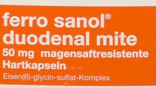 Ferro Sanol Dragees Eisenmangel Symptome Behandlung Ferro Sanol 100 mg Kapseln [upl. by Alcock]