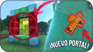 NUEVO PORTAL EN LA ULTIMA VERSION DE MINECRAFT PE  SIN MODS  NUNCA ANTES VISTO [upl. by Cotter]