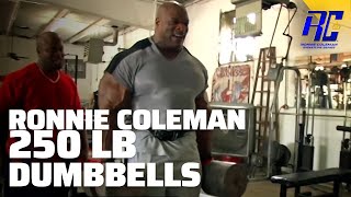 Ronnie Coleman 250 lb Dumbbell Shoulder Workout  1080 HD  Relentless  Ronnie Coleman [upl. by Rickie516]