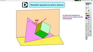 Hexaedro apoyado en un plano oblicuo [upl. by Buchbinder556]