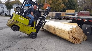 TOP Forklift Fails Compilation 2022  Dangerous Forklift Crashes  IDIOTS FORKLIFT DRIVER [upl. by Nnaesor]