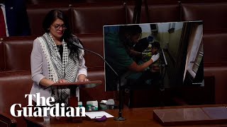 IsraelGaza violence Rashida Tlaib tearful as she addresses US Congress [upl. by Holds896]