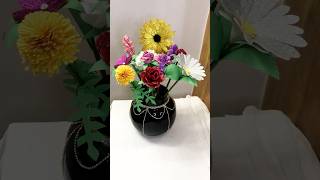 DIY flower pot🌻diyflower diycrafts FarzacreationsFk [upl. by Yrol]