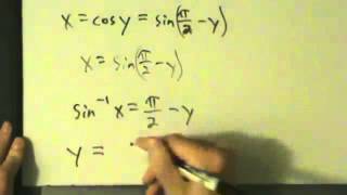 Calculus I  Derivative of Inverse Cosine Function arccosx  Proof [upl. by Lerim]