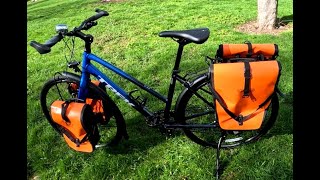 My New Trek FX3 Touring Bicycle and Ortleib Front and Rear Panniers and Rack Bag [upl. by Remled]