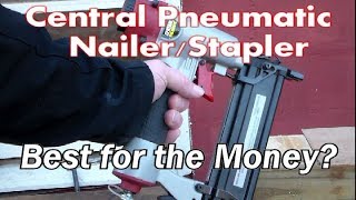 Harbor Freight Central Pneumatic 18 gauge Brad Nailer  Stapler Long Term Review [upl. by Lissy]