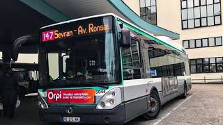 FULL KICKDOWN Irisbus Citelis 12 hybride Ligne 147 RATP [upl. by Toinette]