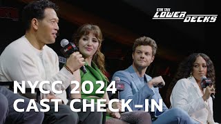 Star Trek Lower Decks Cast Together at Last at New York Comic Con 2024  StarTrekcom [upl. by Ardnala572]