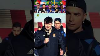 Ronaldo VS Messi VS Neymar VS Ibra VS Cancelo Funny Interviews [upl. by Omissam]