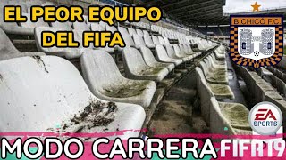 ÉRAMOS LOS PEORES EL PEOR EQUIPO  FIFA 19 MODO CARRERA SÚPER CANTERANOS [upl. by Enois]