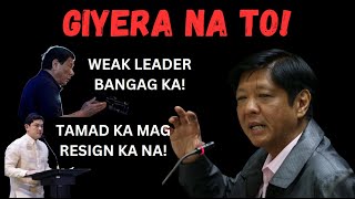 TAGOS SA BUTO ANG BIRA NG MAG AMANG DUTERTE LABAN SA PRESIDENTE [upl. by Nilde184]