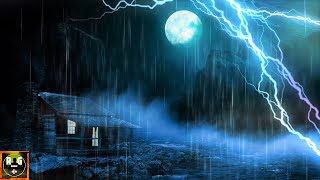 Thunderstorm Sounds with Rain Heavy Thunder and Loud Lightning Strike Sound Effects to Sleep Relax [upl. by Byram]