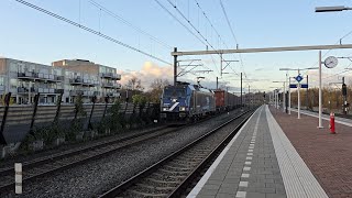 LNS 186 291  Volvocontainers Passeert station Utrecht Lunetten [upl. by Navy]