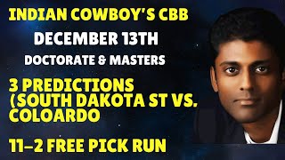 South Dakota State vs Colorado  College Basketball Picks Predictions  Expert Picks Indian Cowboy [upl. by Ahern]