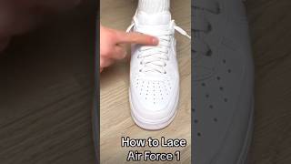 How Lace Nike Air Force 1  Shoe Lace Style trending shorts sneakers [upl. by Ezalb]