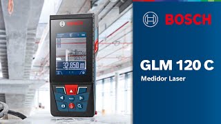 Medidor Laser GLM 120 C faça medições em ambientes externos [upl. by Dickman]