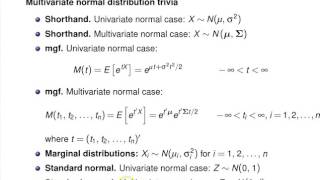 Multivariate normal distribution results [upl. by Ytsirhk]