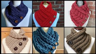 Knitting Cowl Patterns Honey Waffle Cowl Scarf Pattern PDF Cozy Womens Cowl With Buttons Esty [upl. by Oiredised]