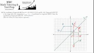 Geometry Regents June2012 36  Transformations Graphical Composition [upl. by Aicilef572]