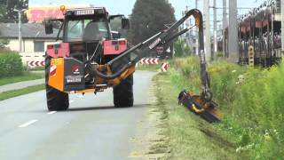 öbb bahnstrecke graz leibnitz bahntrasse aus mähen in kalsdorf mit traktor case ihc [upl. by Todd556]