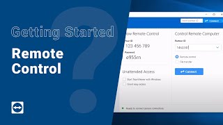 Getting Started with TeamViewer  Remote Control [upl. by Aibonez]