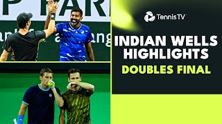 Bopanna amp Ebden vs Koolhof amp Skupski  Indian Wells 2023 Doubles Final Highlights [upl. by Ialokin]