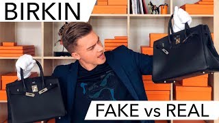 HERMES BIRKIN FAKE vs REAL КАК ЛЕГКО ОТЛИЧИТЬ ПОДДЕЛЬНУЮ СУМКУ БИРКИН [upl. by Larcher430]