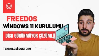 FreeDOS Nedir Laptopa FreeDOS Üzerine Windows 10 veya 11 Nasıl Kurulur  Bilgisayara win 11 Kurma [upl. by Ellivnarg]