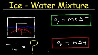 Final Temperature of Ice and Water Mixture  How Many Grams of Ice Will Melt [upl. by Pavior962]