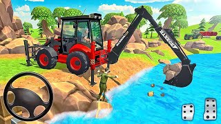 JCB 3DX Backhoe Loader Driving Live Bus Simulator Indonesia gameplay jcblive indonesia [upl. by Ahcsatan]