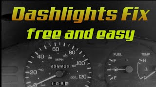 Flickering Dash Lights Easy DIY fix [upl. by Zindman]