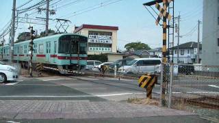 西日本鉄道7000形柳川駅 Nishitetsu 7000 series [upl. by Eimmij]