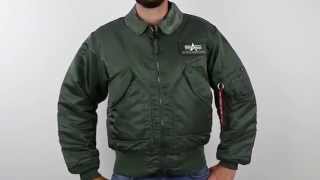 Alpha CWU45P Nylon Flight Jacket [upl. by Onahpets815]