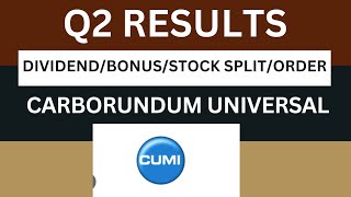 carborundum universal Q2 Results 2025  carborundum Results Today  cumi Share Latest News [upl. by Fortier]