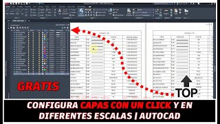 CONFIGURA CAPAS CON UN CLICK EN AUTOCAD  ESPESORES DE LÍNEA 150  175 1100  1200 HERO ARQ [upl. by Sloatman854]