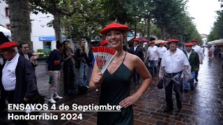 Ensayos 4 de Septiembre Hondarribia 2024  Txingudi Online [upl. by Leseil]