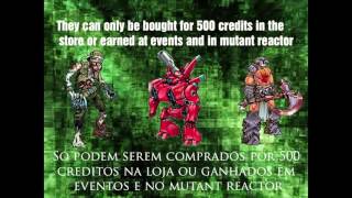 CORRECT PARENTS ROBOT ZOMBIE AND WARRIOR MUTANTS GENETIC GLADIATORS [upl. by Yerak]