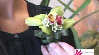 Westmount Florist  How to put on a Corsage [upl. by Nauqe]