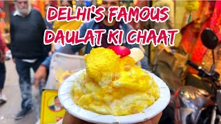 Daulat Ki Chaat  Chandni Chowk Delhi  Old Delhi Street Food  Indian Street Food  Food And Travel [upl. by Rex]