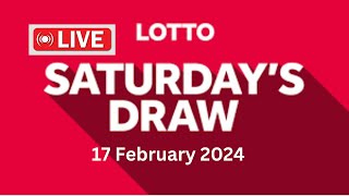 The National Lottery Lotto draw live results from Saturday tonight 17 February 2024  lotto live [upl. by Ives304]