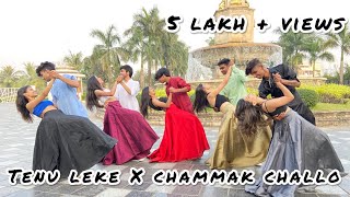 Tenu leke X chammak challo  wedding dance  sangeet dance  couple dance performance  pratiksha [upl. by Rothenberg]