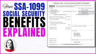 Tax Form SSA1099 Social Security Benefit Explained  Is My Social Security Taxable [upl. by Ahsykal]