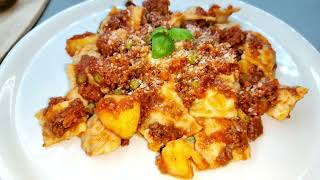 Ravioli di carne ricetta facile e veloce italian ravioli recipe quick and easy [upl. by Jacquelyn]