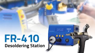 Hakko FR410 High Power Desoldering Station — Video by American Hakko [upl. by Treblah577]